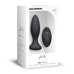 Doc Johnson A-Play Beginner Vibrating Remote Butt Plug Anal Sex Toys