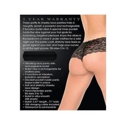 Evolved Novelties INC Adam & Eve Cheeky Panty With Rechargeable Bullet