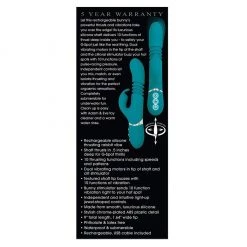 Evolved Novelties INC Adam & Eve Eve's Rechargeable Thrusting Rabbit Vibe