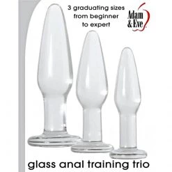 Evolved Novelties INC Adam & Eve Glass Butt Plug Set