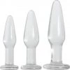 Evolved Novelties INC Adam & Eve Glass Butt Plug Set