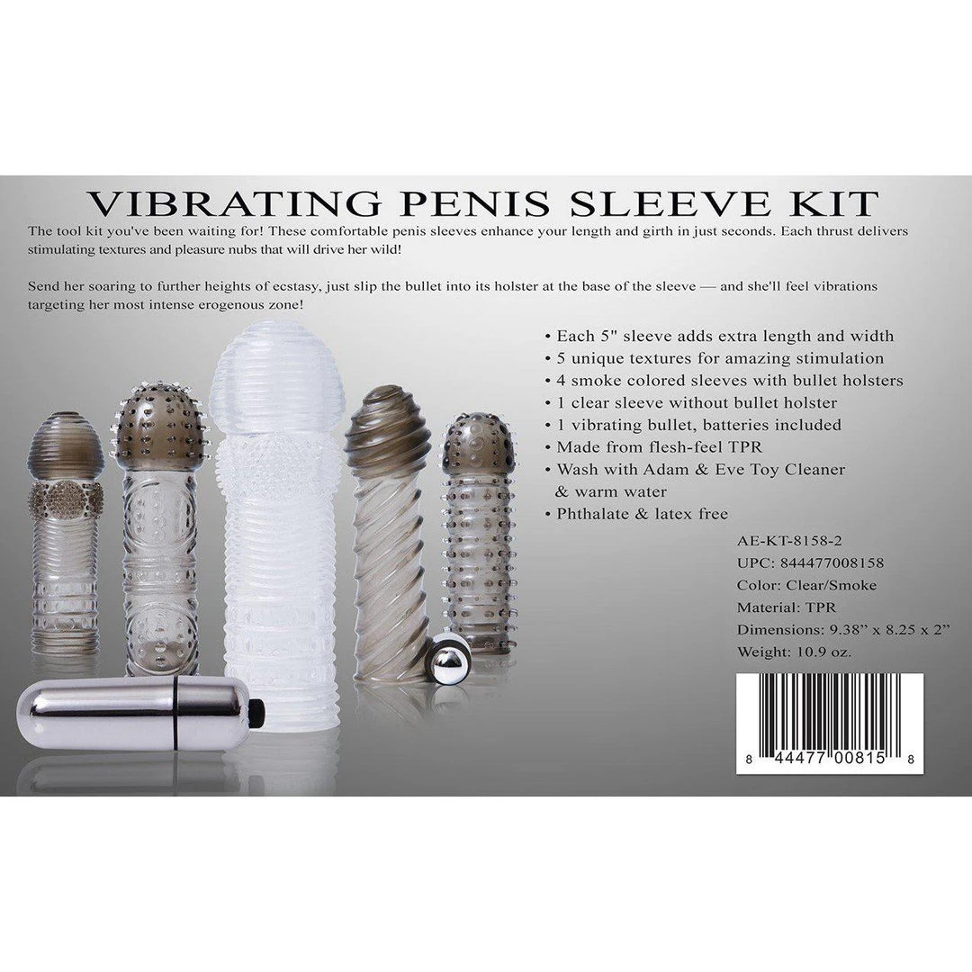 Evolved Novelties INC Adam & Eve Vibrating Cock Sleeve Kit 7 Evolved Novelties INC Adam & Eve Vibrating Cock Sleeve Kit