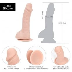 B.M.S. Enterprises Dildos Addiction Brad 7.5 Inch Suction Cup Dildo 15 B.M.S. Enterprises Dildos Addiction Brad 7.5 Inch Suction Cup Dildo