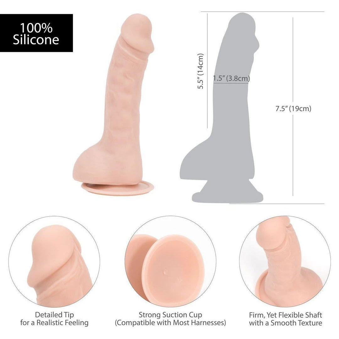 B.M.S. Enterprises Dildos Addiction Brad 7.5 Inch Suction Cup Dildo 8 B.M.S. Enterprises Dildos Addiction Brad 7.5 Inch Suction Cup Dildo