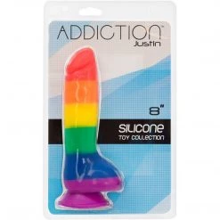 B.M.S. Enterprises Addiction Justin 8 Inch Suction Cup Anal Dildo