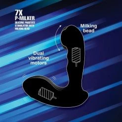 Xr LLC Anal Sex Toys Alpha Pro 7X P-Milker Silicone Prostate Stimulator
