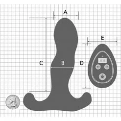 High Island Health-aneros Aneros Vice 2 Vibrating Silicone Prostate Stimulator Anal Sex Toys