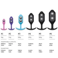 Cotr INC Anal Sex Toys B-Vibe Weighted Snug Plug 2