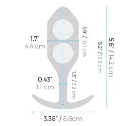 Cotr INC Anal Sex Toys B-Vibe Weighted Snug Plug 4