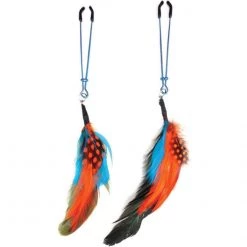 Phs International Bijoux De Nip Colored Feather Nipple Clamps Bondage 7 Phs International Bijoux De Nip Colored Feather Nipple Clamps Bondage