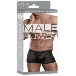 Comme Ci Comme Ca Men's Lingerie Black Smooth Satin Pouch Brief