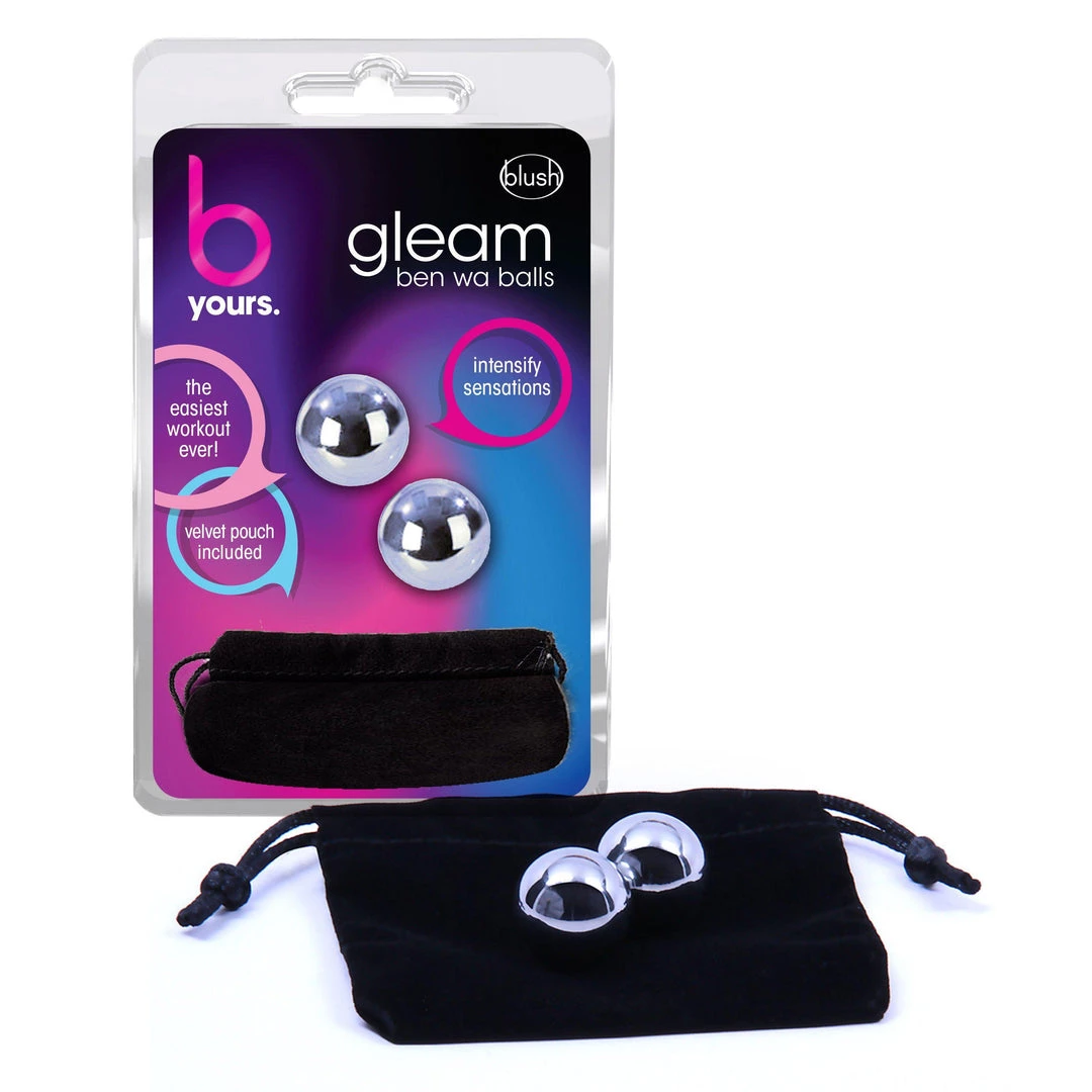 Blush Novelties Blush B Yours Gleam Ben Wa Balls 6 Blush Novelties Blush B Yours Gleam Ben Wa Balls
