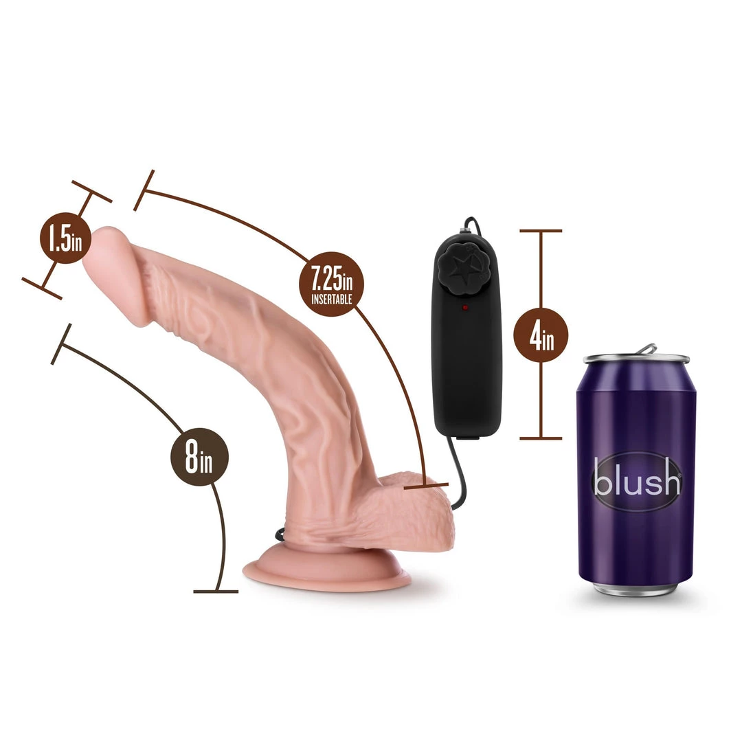 Blush Novelties Dildos Blush Dr. Sean 8 Inch Curved Vibrating Cock 6 Blush Novelties Dildos Blush Dr. Sean 8 Inch Curved Vibrating Cock
