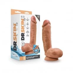 Blush Novelties Blush Dr. Skin Glide 8.5 Inch Self Lubricating Dildo With Balls Dildos