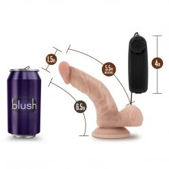 Blush Novelties Dildos Blush Dr. Skin Vibrating Realistic Cock