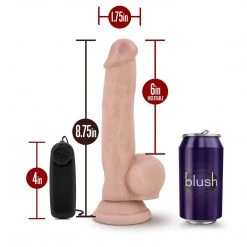 Blush Novelties Dildos Blush Dr. Skin Vibrating Realistic Cock