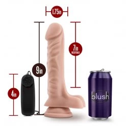 Blush Novelties Dildos Blush Dr. Skin Vibrating Realistic Cock