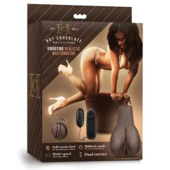Blush Novelties Blush Hot Chocolate Vibrating Realistic Masturbator Male Masturbators