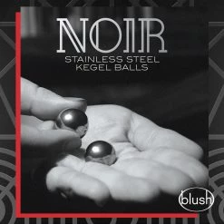 Blush Novelties Blush Noir Stainless Steel Kegel Balls