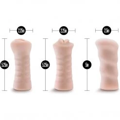 Blush Novelties Blush Self Lubricating Vibrating Stroker Sleeve Kit Male Masturbators