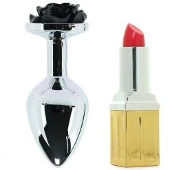 Xr LLC Anal Sex Toys Booty Sparks Black Rose Anal Plug
