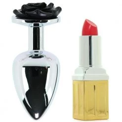Xr LLC Anal Sex Toys Booty Sparks Black Rose Anal Plug