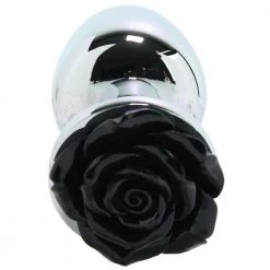 Xr LLC Anal Sex Toys Booty Sparks Black Rose Anal Plug