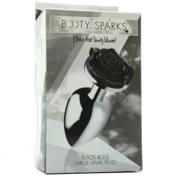 Xr LLC Anal Sex Toys Booty Sparks Black Rose Anal Plug