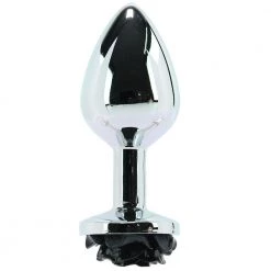 Xr LLC Anal Sex Toys Booty Sparks Black Rose Anal Plug