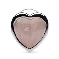 Xr LLC Booty Sparks Gemstones Rose Quartz Heart Anal Plug Anal Sex Toys