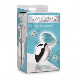 Xr LLC Booty Sparks Gemstones Turquoise Heart Anal Plug