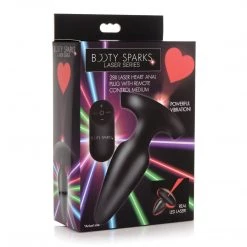 Xr LLC Anal Sex Toys Booty Sparks Laser Heart Anal Plug With Remote