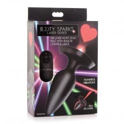 Xr LLC Anal Sex Toys Booty Sparks Laser Heart Anal Plug With Remote