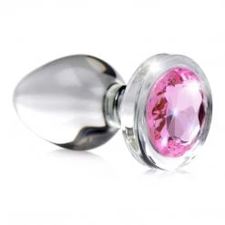 Xr LLC Booty Sparks Pink Gem Glass Anal Plug Anal Sex Toys