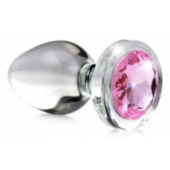 Xr LLC Booty Sparks Pink Gem Glass Anal Plug Anal Sex Toys