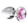 Xr LLC Booty Sparks Pink Gem Glass Anal Plug Anal Sex Toys