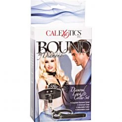 California Exotic Novelties Bound By Diamonds Leash & Collar Set Bondage