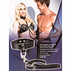 California Exotic Novelties Bound By Diamonds Leash & Collar Set Bondage