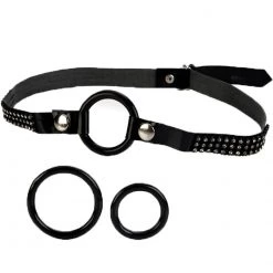 California Exotic Novelties Bound By Diamonds Open Ring Gag