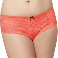 Dreamgirl International Lingerie Bow Lace Boyshort/Thong - Queen