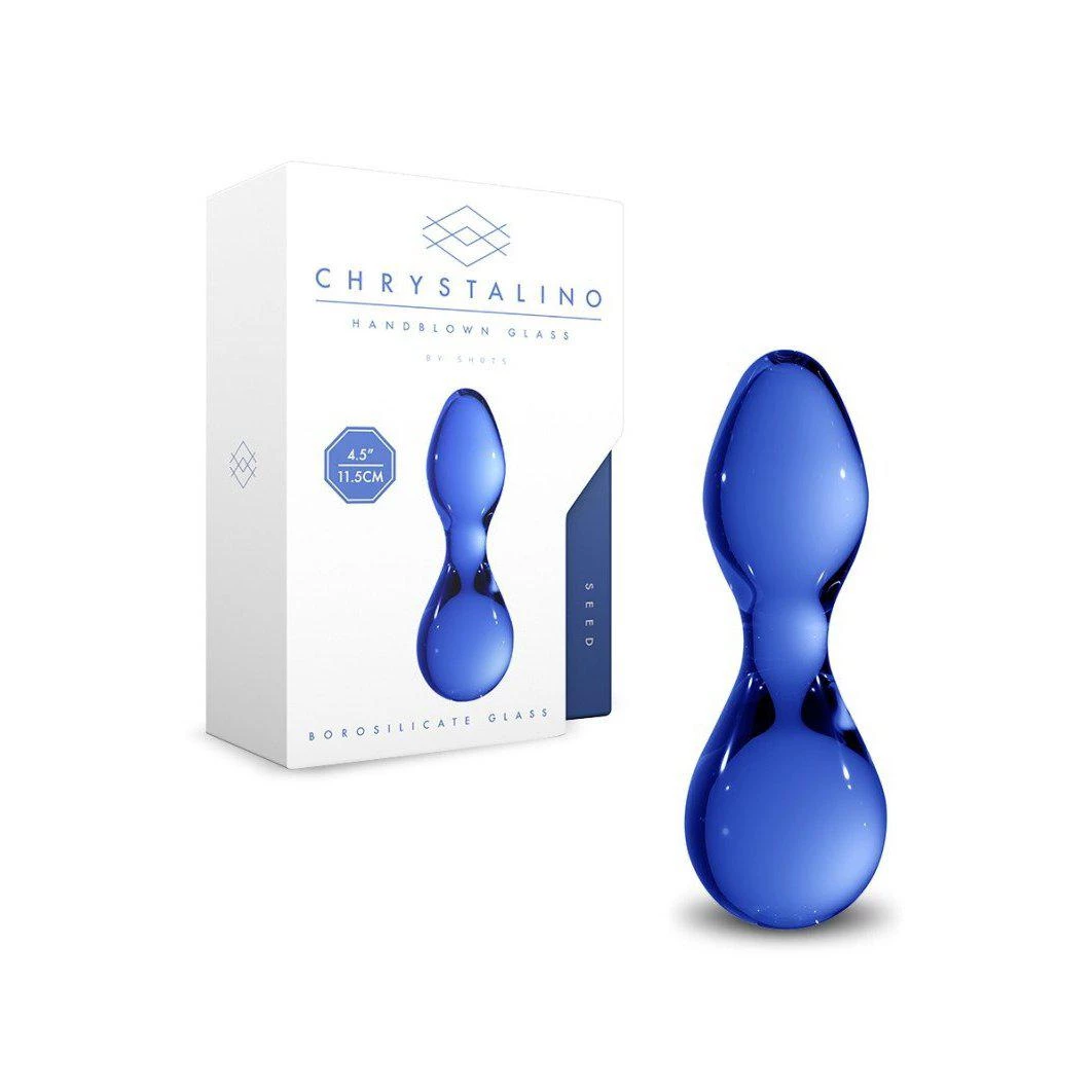 Shots America LLC Chrystalino Seed Glass Butt Plug Anal Sex Toys 5 Shots America LLC Chrystalino Seed Glass Butt Plug Anal Sex Toys