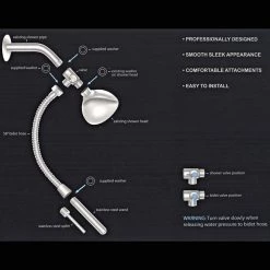 Si Novelties Cleanline Stainless Steel Shower Enema