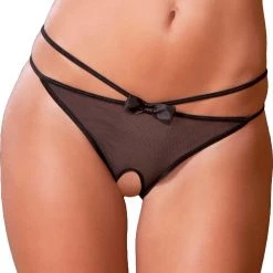 Rene Rofe Crotchless Femme Fatale Panty Lingerie