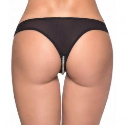 Oh La La Cheri Crotchless Pearl Thong Lingerie