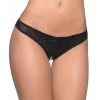 Oh La La Cheri Crotchless Pearl Thong Lingerie