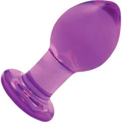 Ns Novelties INC Crystal Glass Butt Plug - Medium