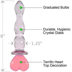 Ns Novelties INC Dildos Crystal Glass Heart Dildo