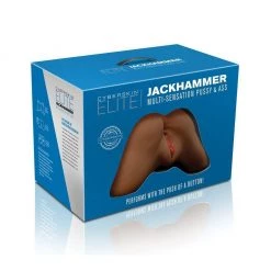 Topco CyberSkin Elite Jackhammer Multi-Sensation Pussy & Ass Male Masturbators