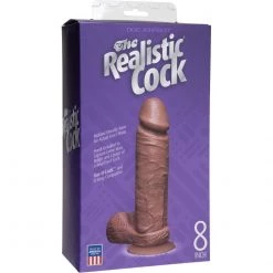 Doc Johnson 8 Inch Realistic Dildo With Balls Dildos