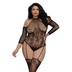Dream Girl Lingerie Dreamgirl Fishnet Teddy Bodystocking